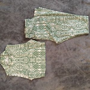 Two piece flare leg set